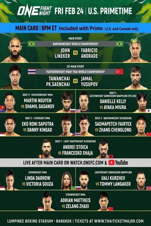 ONE Fight Night 7: Lineker vs. Andrade II