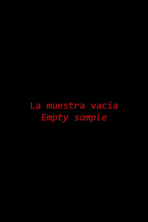 La muestra vacía