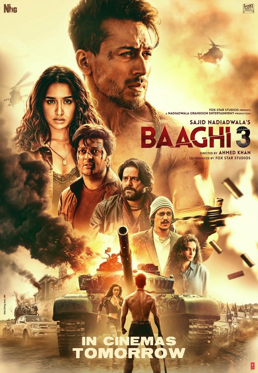 Poster for the movie "Baaghi 3"