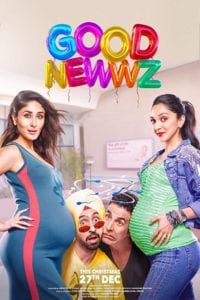 Poster for the movie "Good Newwz"