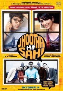 Poster for the movie "Jhootha Hi Sahi"