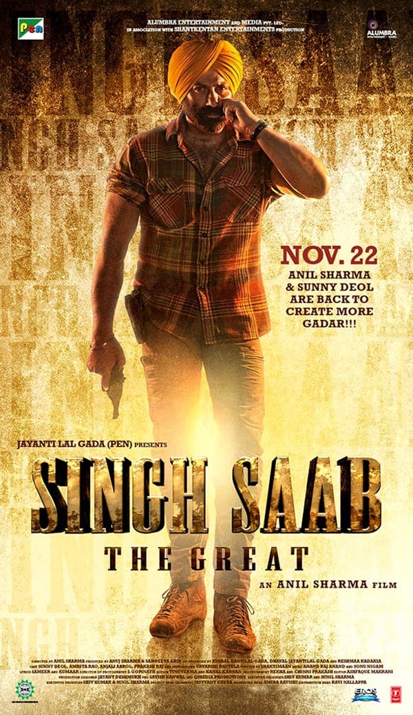 Poster for the movie "Singh Saab the Great"