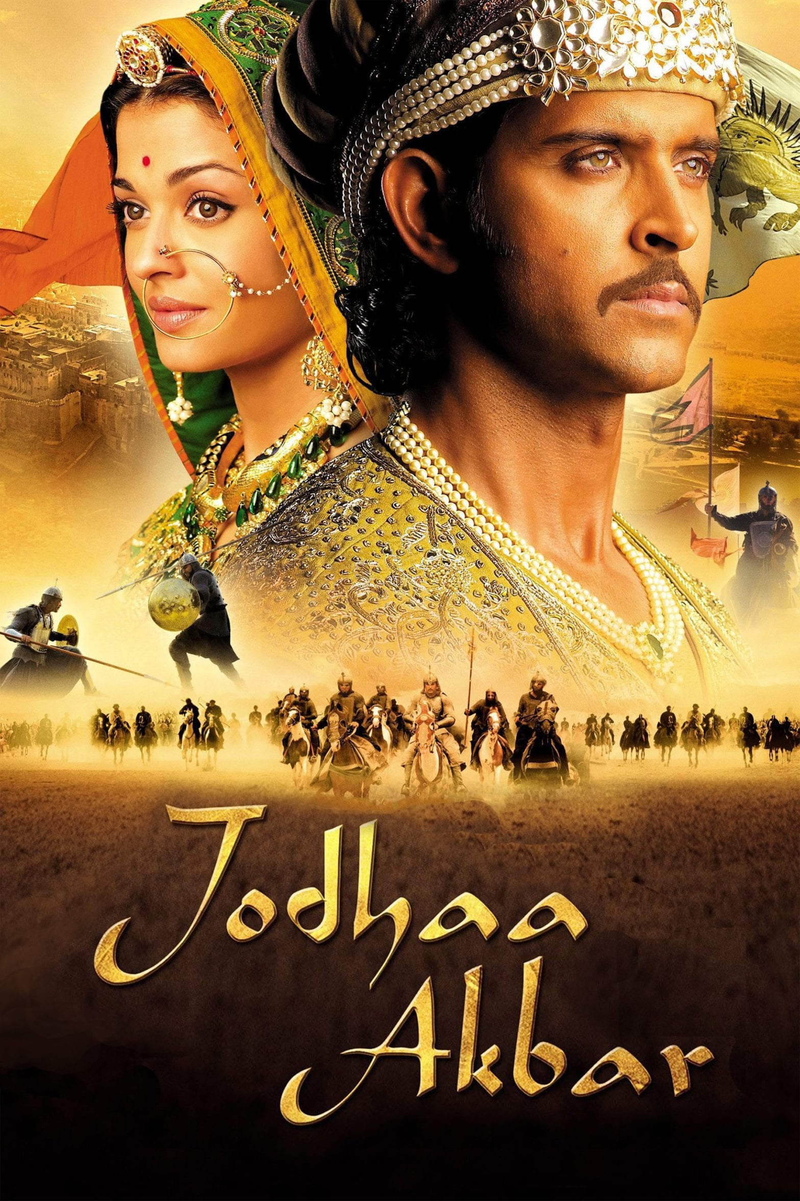 Poster for the movie "Jodhaa Akbar"