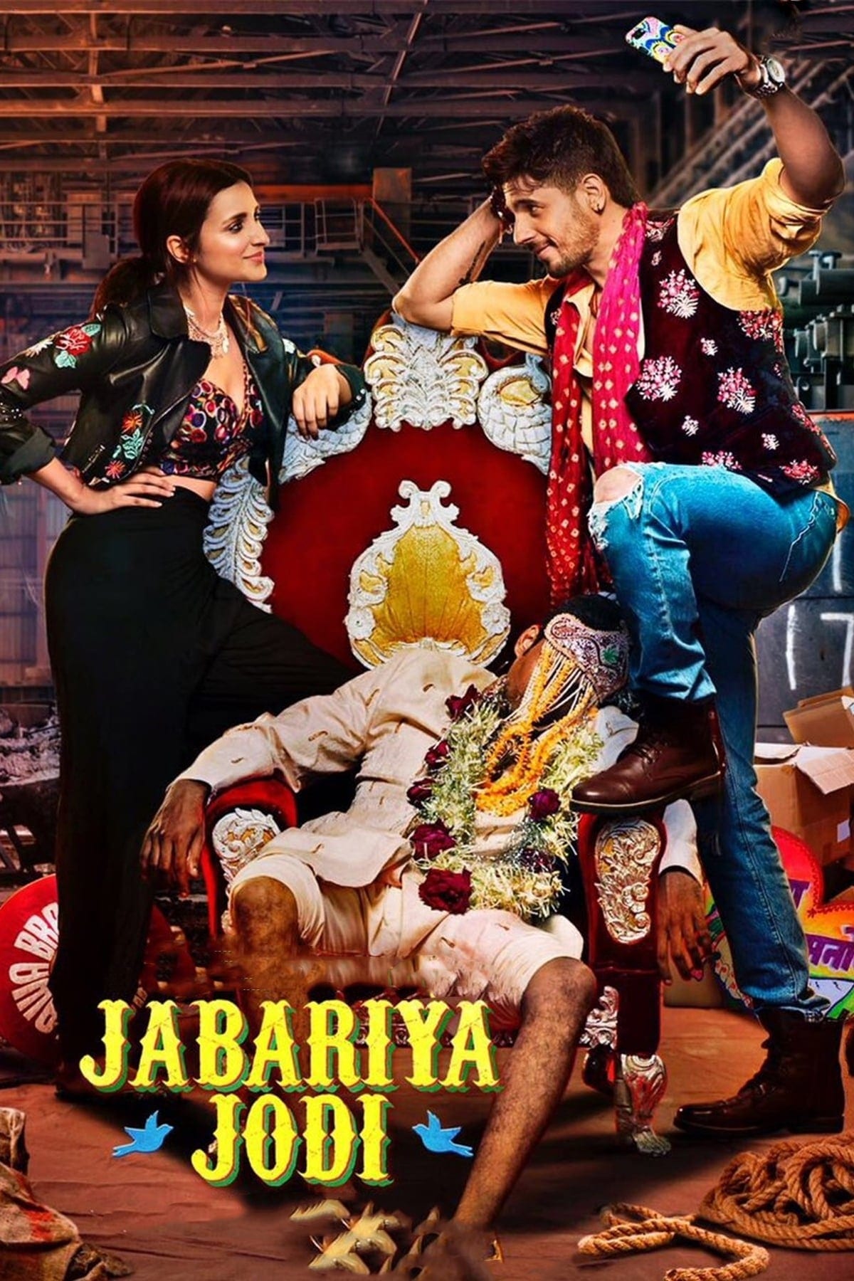 Poster for the movie "Jabariya Jodi"