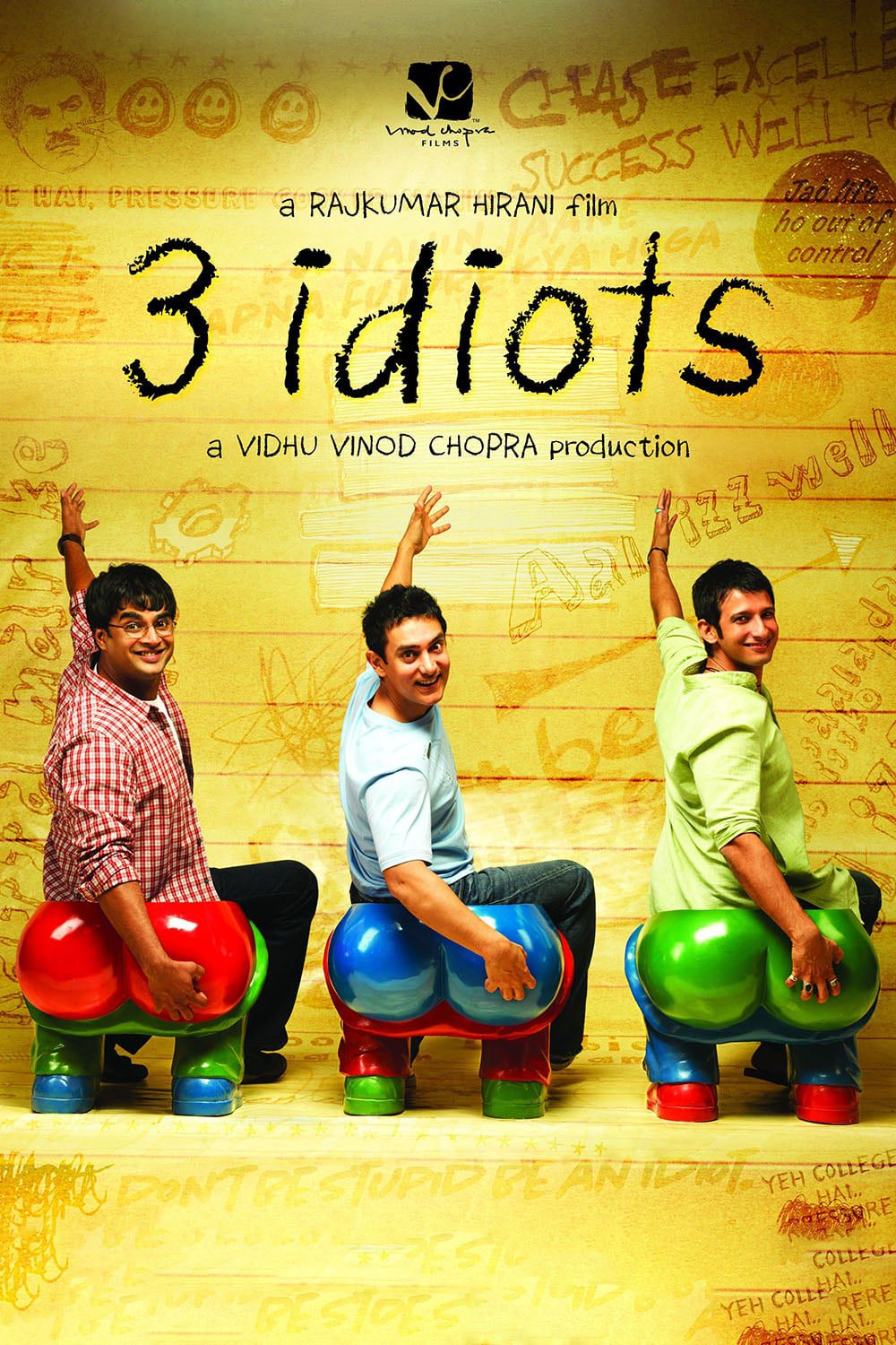 Poster for the movie "3 Idiots"
