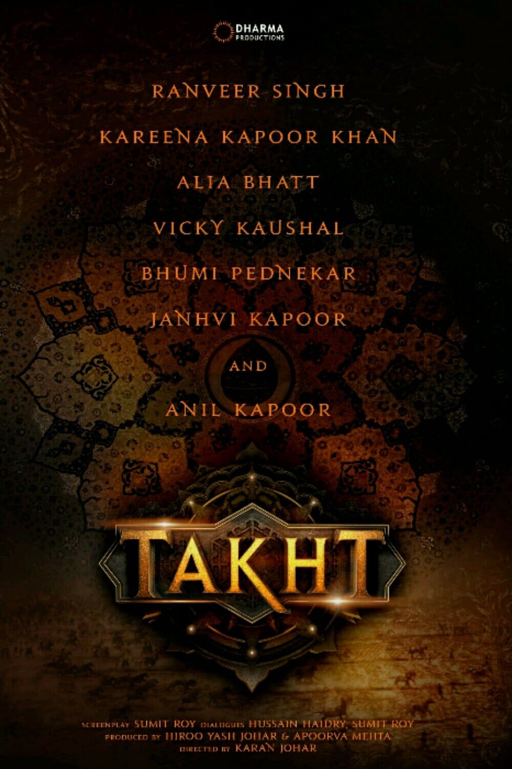 Poster for the movie "Takht"