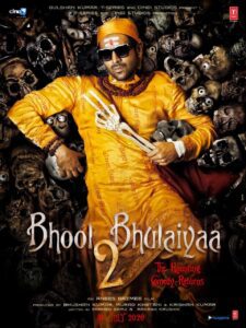 Poster for the movie "Bhool Bhulaiyaa 2"