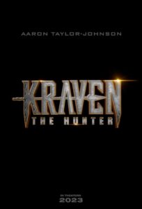 Poster for the movie "Kraven the Hunter"