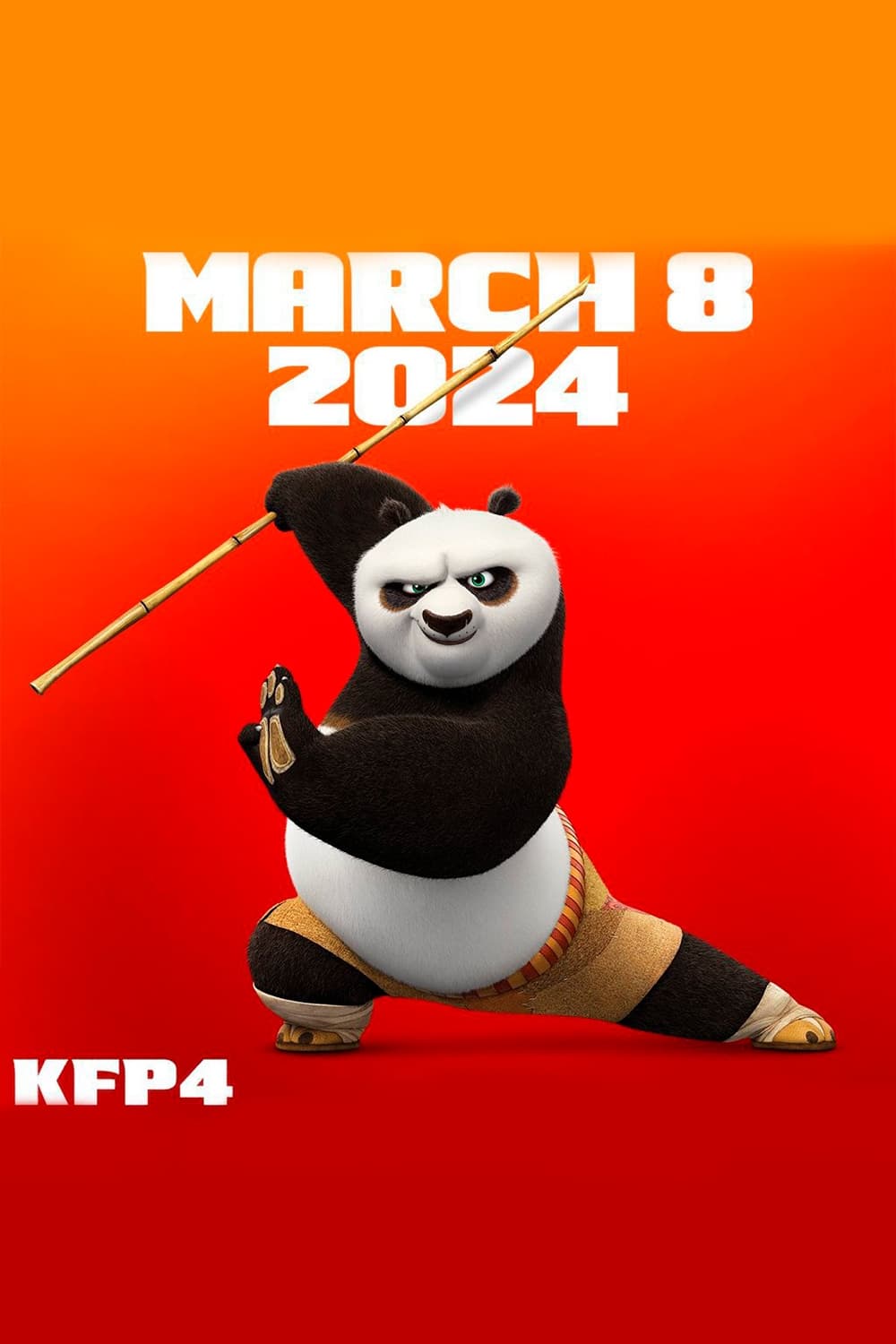 Poster for the movie "Kung Fu Panda 4"