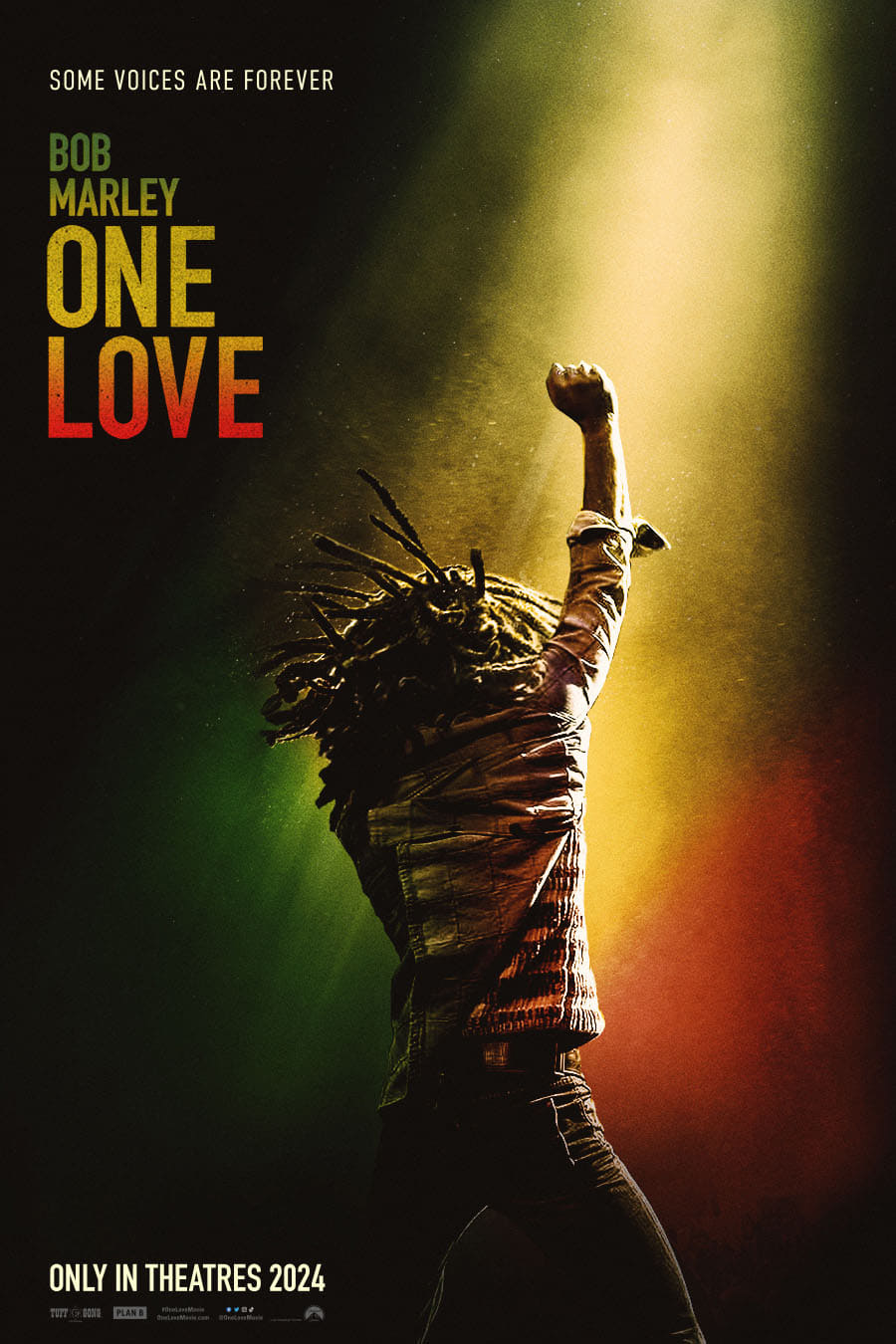 Poster for the movie "Bob Marley: One Love"